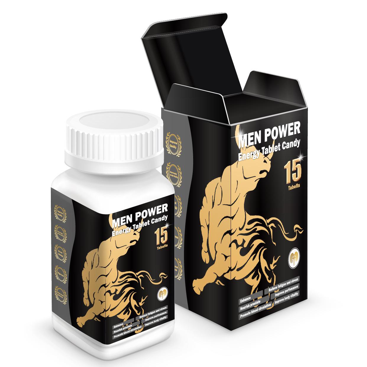 Men Power Energy Tablet Candy外貿(mào)男性壓片糖果代加工跨境定制